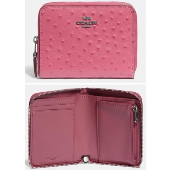 New Coach ostrich-embossed zip around wallet - Picture 11 of 11